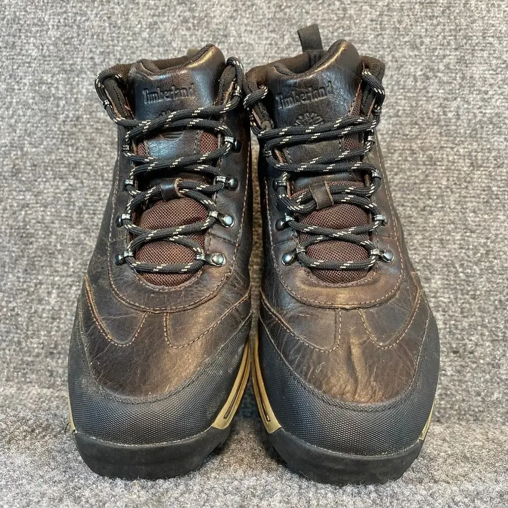 Timberland Brown Leather Waterproof Boots Ankle Lace Up Hiking Shoes 6.5